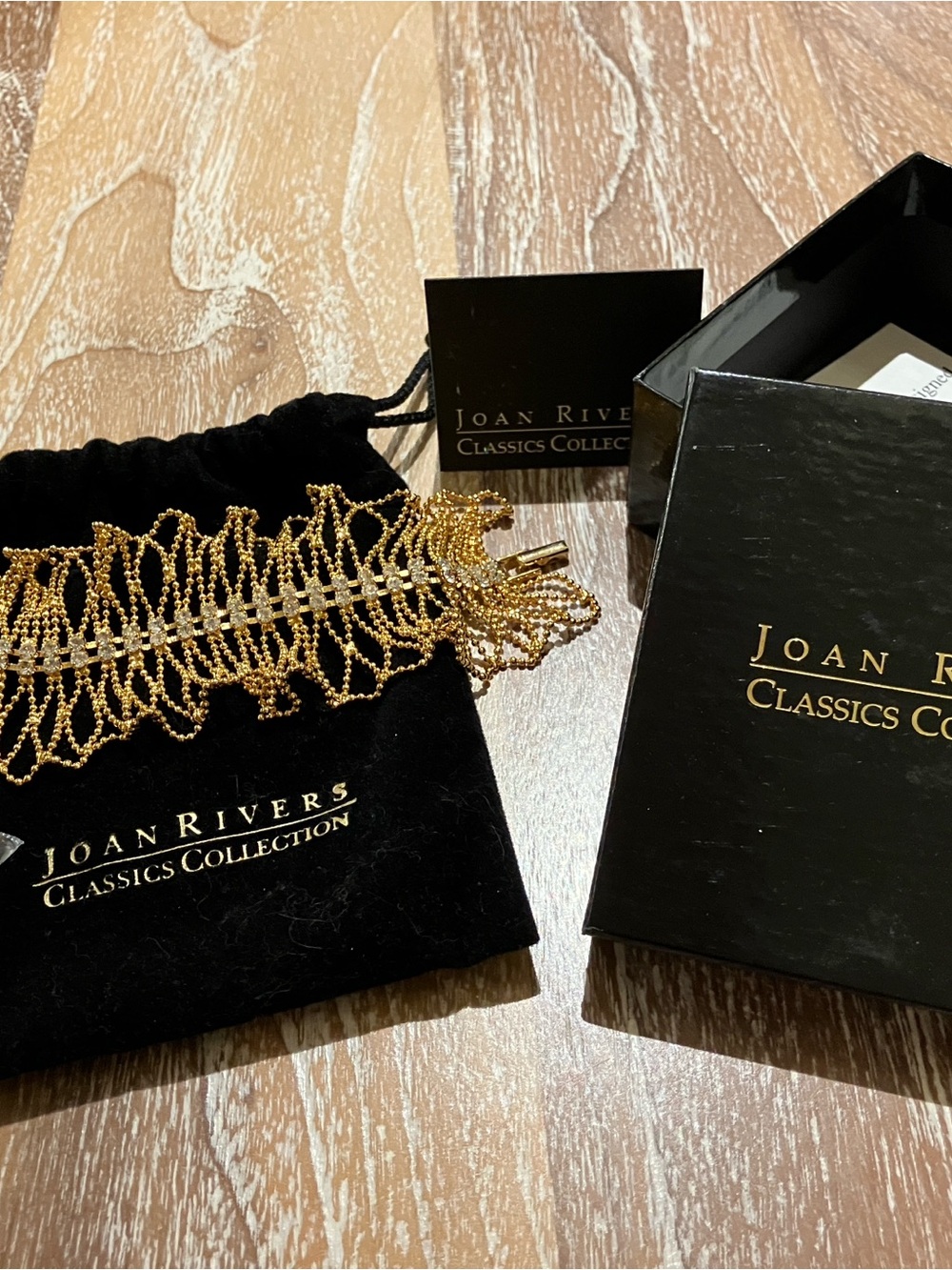 Joan Rivers Gold Woven Mesh Bracelet
